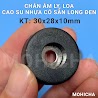 Đế Cao Su Nhựa Làm Chân Âm Ly Âm Ly Amlpy Có Sẵn Long Đen Thép 30X28X10Mm