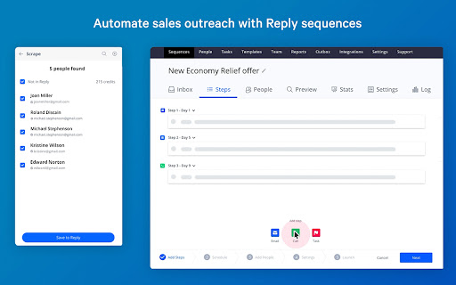 Automate sales outreach Reply sequences 