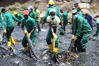 Nairobi river clean-up by youths on March 20.