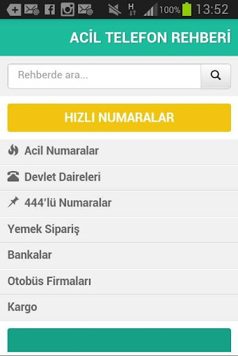 Acil Telefon Rehberi