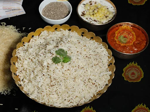 Zeera Rice With Raita Or Gravy (Serves 1-2)