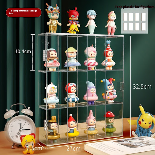 Title 6, Hand-made Storage Display Box Doll Acrylic Dust...