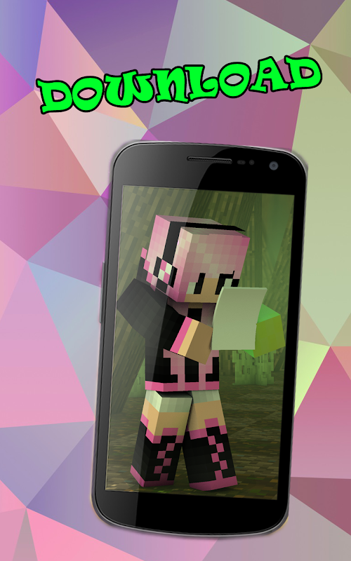 Android application Skins for girls minecraft screenshort