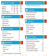 O Cakes menu 3