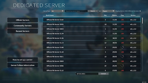 Dedicated servers allow up to 32 players