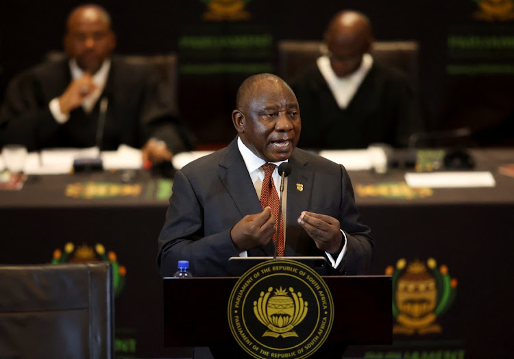 President Cyril Ramaphosa delivers his 2023 state of the nation address in Cape Town.