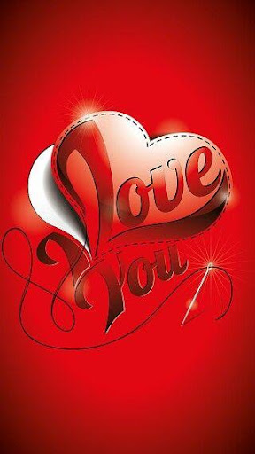 Flowers Roses and I love you images 4k Gif