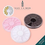 Khay Đựng Đá Nail - Khay Tròn Nhựa Đựng Phụ Kiện Trang Trí Size Bé