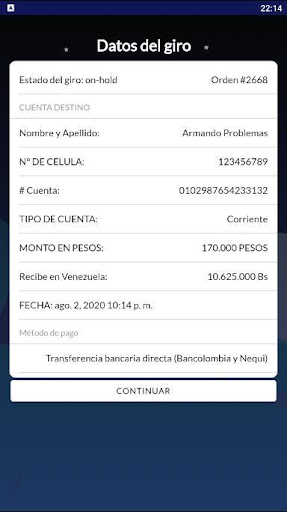 Payki Giros a Venezuela - tasa de cambio actual