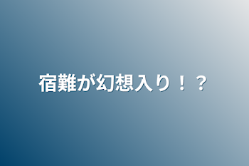 宿難が幻想入り！？