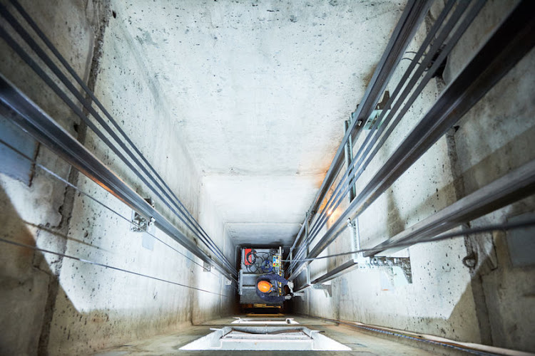 The man was found lying in the lift shaft, in a critical condition. Stock photo.