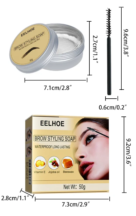 Title 1, Wenkbrauw Styling Crème 3D Kleurloos Transparan...