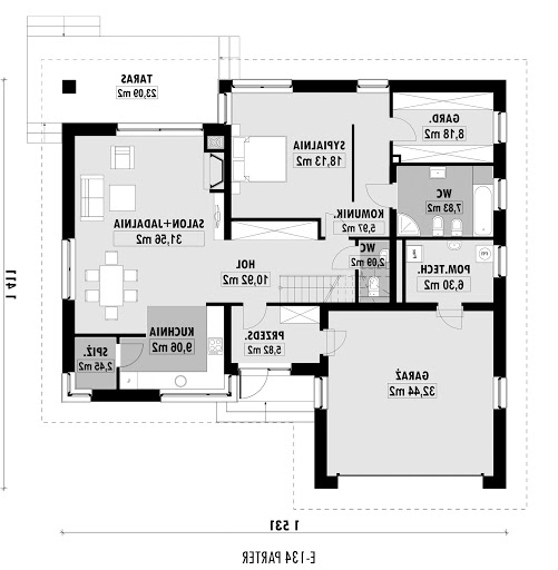 E-134 - Rzut parteru
