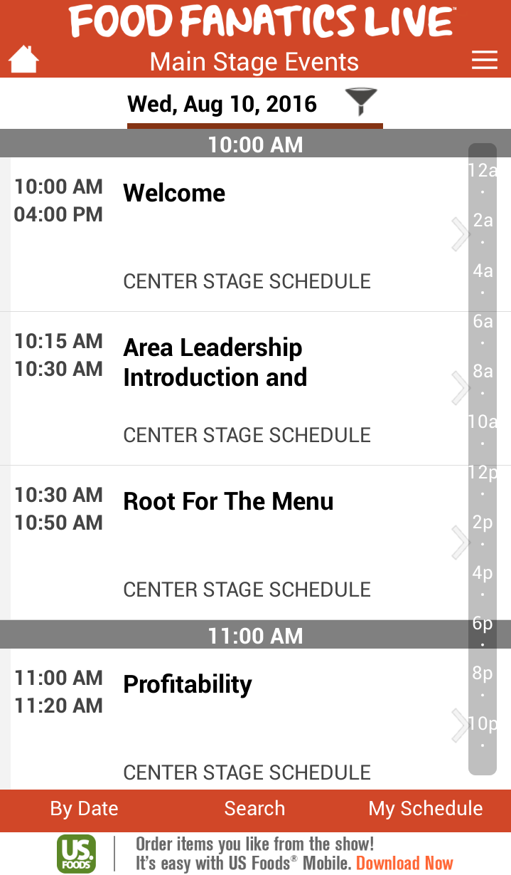 Food Fanatics Live™ Screen 3