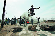 Service delivery protest in Sikhile township near Standerton 2009.