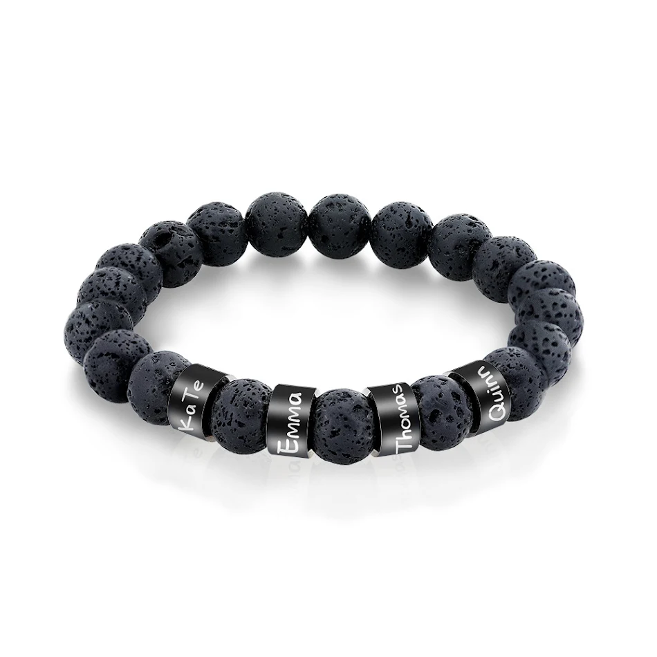 Bracelet Lettre Homme Personnalisé, Accessoire avec Initiales Gravées, Bijou Masculin Tendance, Cadeau Original et Unique.