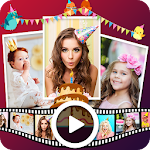 Cover Image of Herunterladen Birthday Video Maker with Music And Pictures 1.0 APK