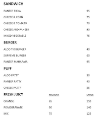 Shri Shyam Juice Corner menu 1