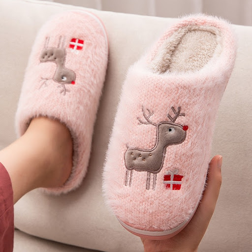 Title 12, Warm, thick cartoon indoor winter cotton wool d...