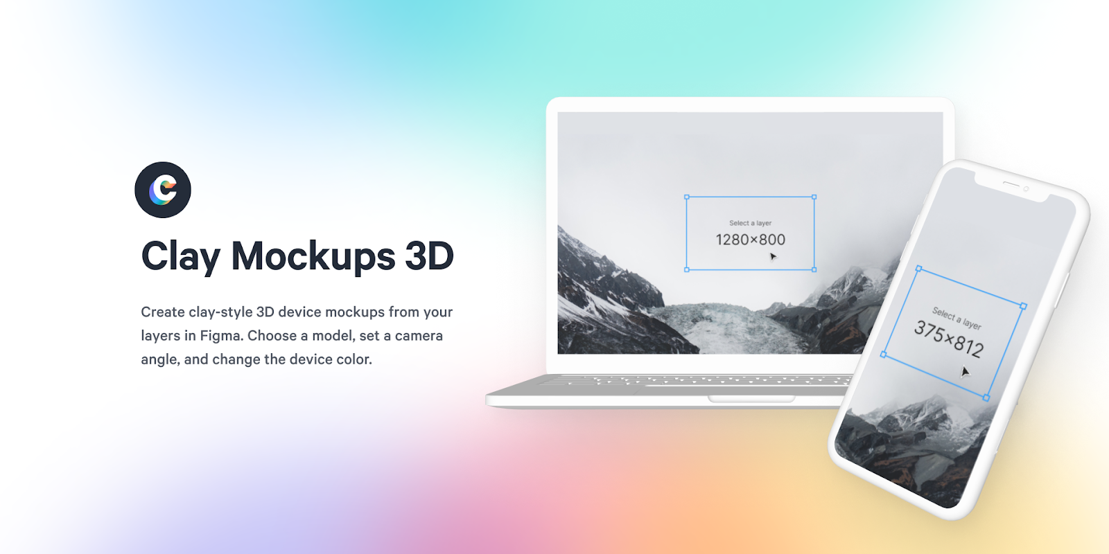 clay mockups 3d figma plugin