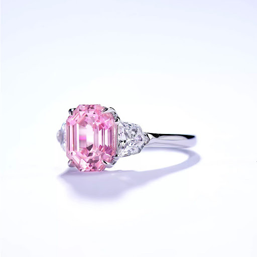 Title 4, Trendy Womans 4 Carat 925 Silver Plated CZ Eng...