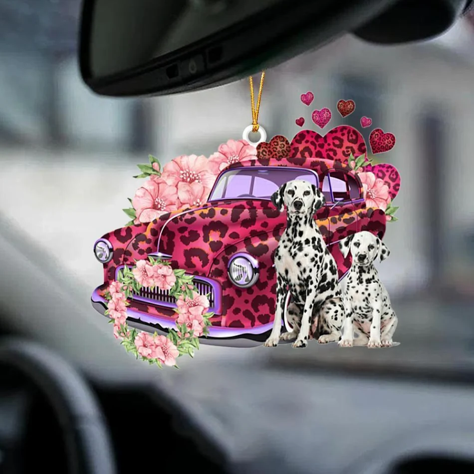 Auto Hanger Slapende Hond Engel Home Decor Acryl Showcase Hangende Ornamenten Voor Deuren Leuke en kalmerende decoratie voor uw auto en huis