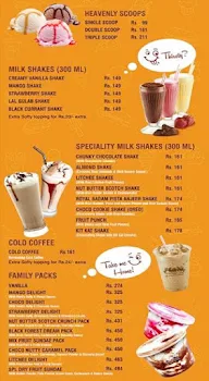 Milky Way menu 1