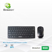 Combo Bàn Phím Không Dây Mini Bosston Ws600