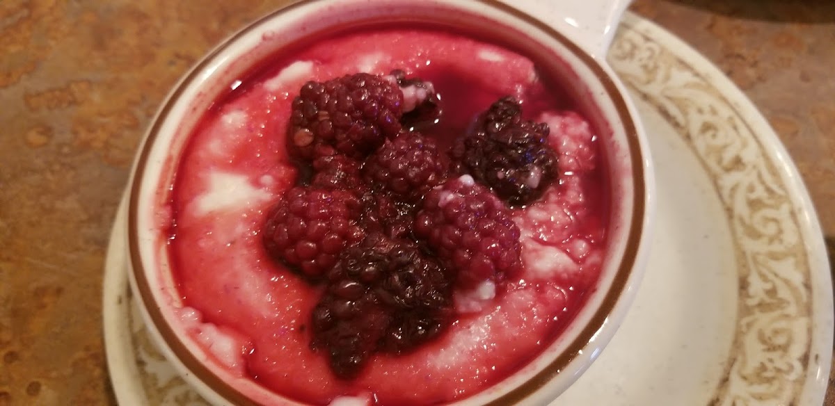 blackberry grits.