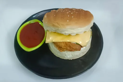 Fried Chicken Cheese Burger