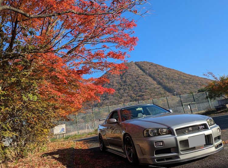 スカイライン GT-Rの鼠R・紅葉🍁＆秋桜🌸コラボ・お題提出失敗💦・榛名山・秋を満喫に関するカスタム事例の投稿画像2枚目