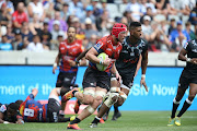 Warren Whiteley of Lions during the Super Rugby, #SuperHeroSunday match between Emirates Lions and Cell C Sharks at Cape Town Stadium on February 03, 2019 in Cape Town, South Africa. 