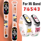 Dây Đeo Silicone Trong Suốt Thay Thế Cho Đồng Hồ Thông Minh Xiaomi Mi Band 7 6 5 4 3