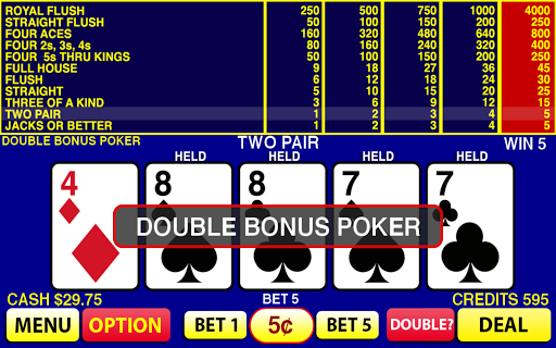 Double Bonus Poker