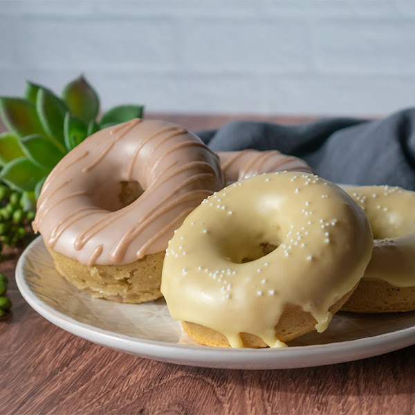 Maple and Lemon Glazed Donuts