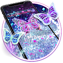 Purple Glitter Diamond Butterfly Gravity  1.1.3 APK ダウンロード