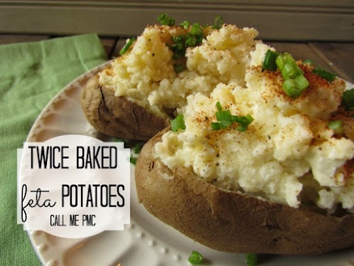 Twice Baked Feta Potatoes