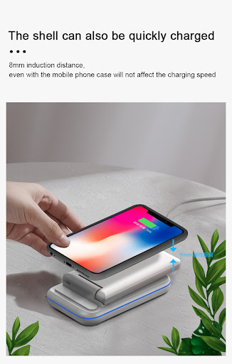 Title 3, Folding Three-in-one Wireless Charging Stand Sm...