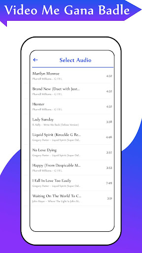 Video me Gana Badle Audio Video Editor Mixer