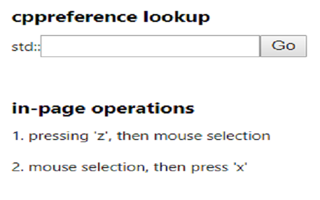 cppreference lookup Preview image 0