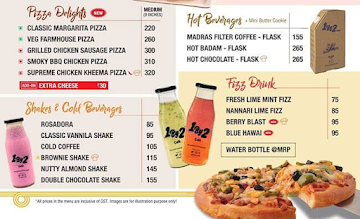 1By2 Cafe menu 