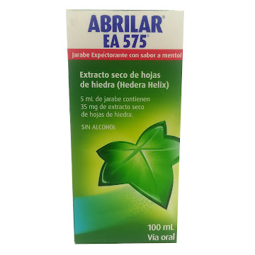 Abrilar EA 575 Mentol  Extracto Hedera Helix 0,7% Megalabs Frasco x 100 ml  