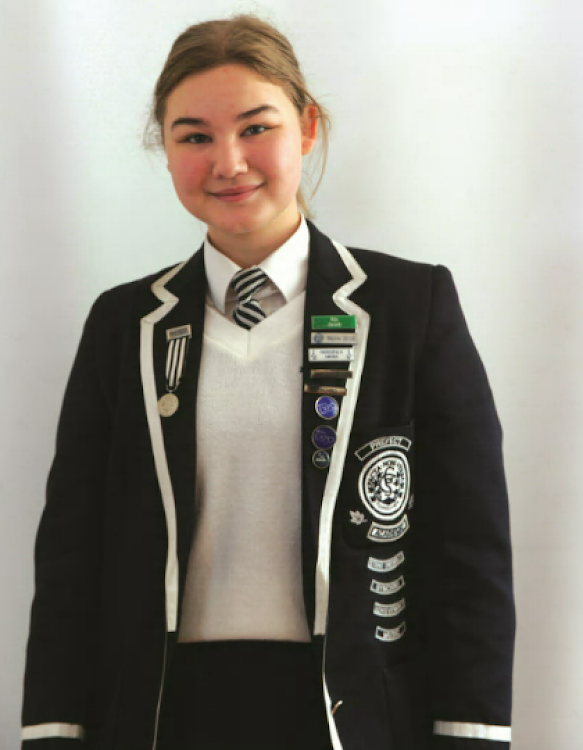 Mia Swart, 18, of Collegiate Girls’ High in Parsons Hill, is a prefect who enjoys helping others