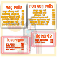 The Rolls Baba menu 2