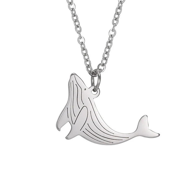 Title 3, Collier avec pendentif en acier inoxydable Sea ...