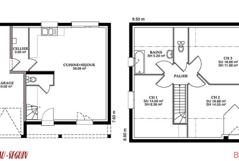  Vente Terrain + Maison - Terrain : 580m² - Maison : 113m² à Chailly-en-Bière (77930) 