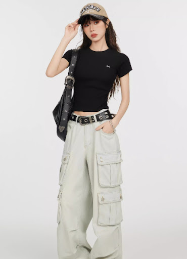 Title 5, American-style Black Shoulder Short Sleeve