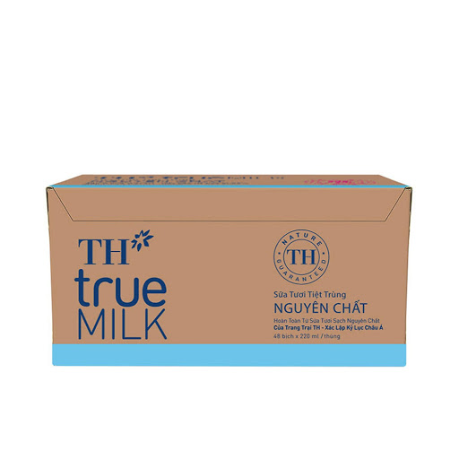 Sữa tươi tiệt trùng TH True Milk nguyên chất Thùng 48x 220ml