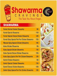 Shawarma Cravings menu 2