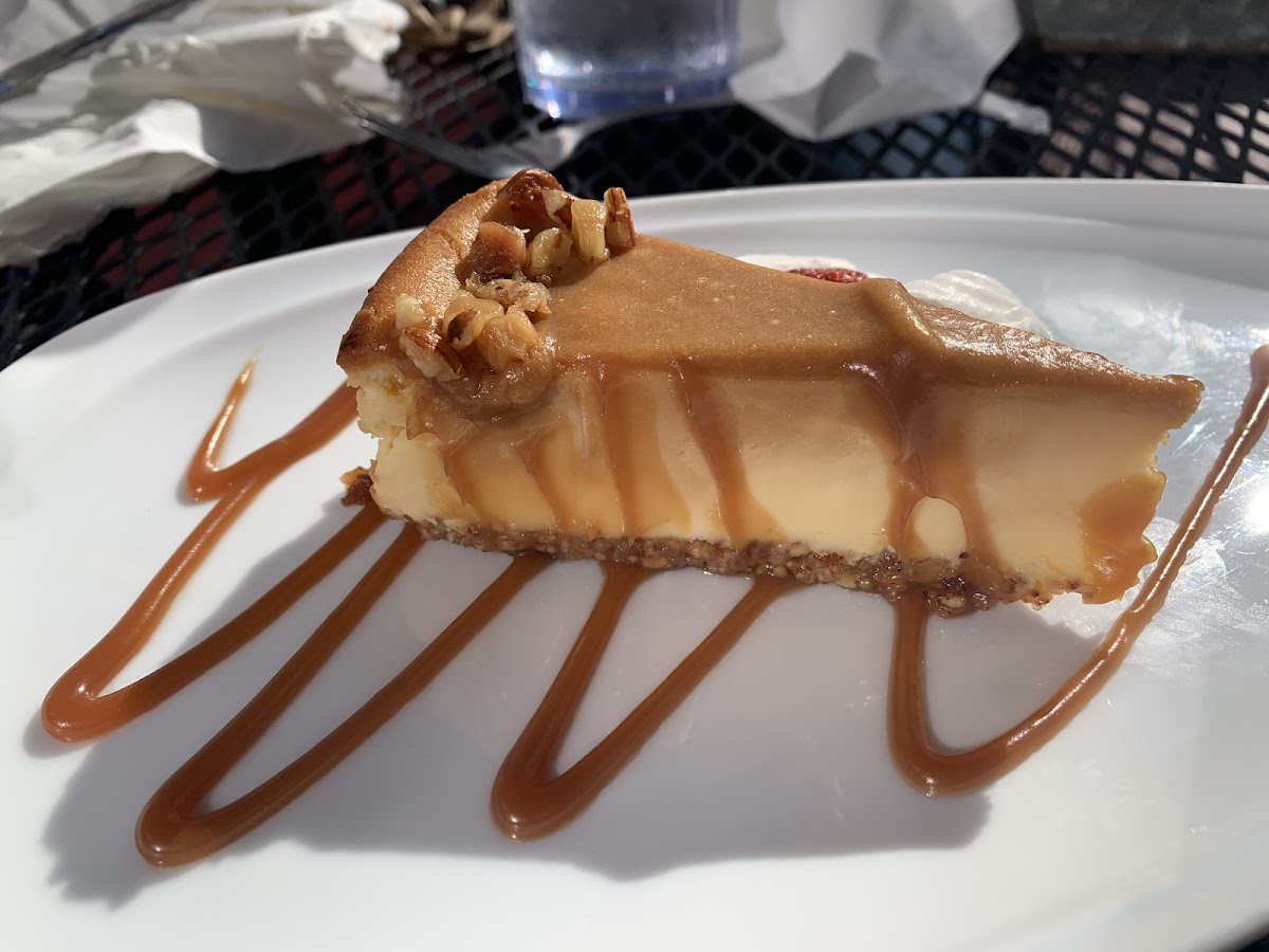 Gf salted caramel cheesecake